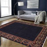 handmade Modern Kafkaz Blue Red Hand Knotted RECTANGLE 100% WOOL area rug 9 x 12